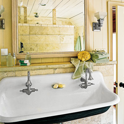 cottage style cast-iron sink 