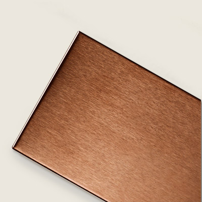 metal-over-porcelain alloy copper subway tile 