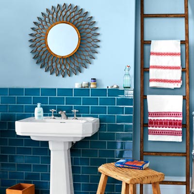 Tilingbathroom on Grout Light Blue All About Ceramic Subway Tile This Old House