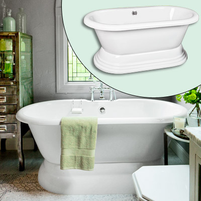 acrylic pedestal tub 