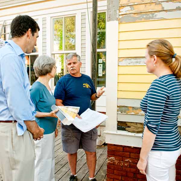 TOH TV Cambridge House 2012 owners choosing an exterior color pale gray before color