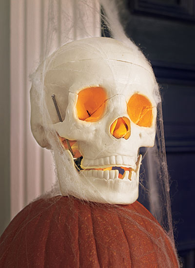 Halloween skill builder for how to make a fake skull light