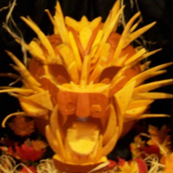 pumpkin carving contest dragon