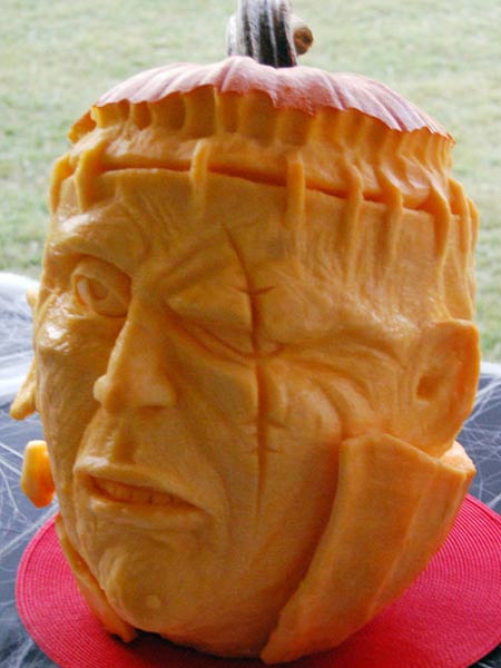 pumpkin carving contest frankenstein