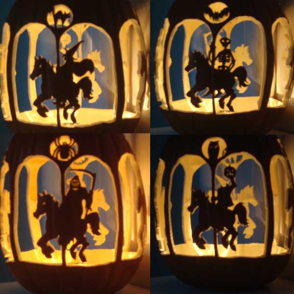 pumpkin carving contest scary go round