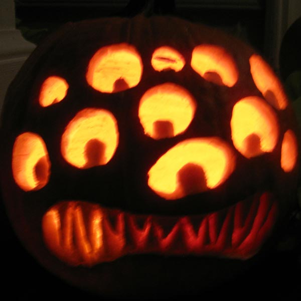 pumpkin carving contest eyeball monster