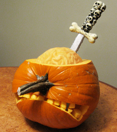 pumpkin carving contest pumpkin lobotomy