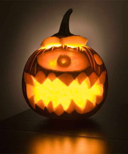 One-Eyed Pumpkin Eating Monster from the 2012 this old house Pumpkin-Carving Contest Winners gallery