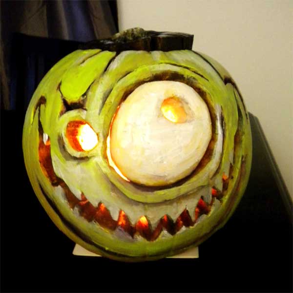 Franken-Pumpkin from the 2012 this old house Pumpkin-Carving Contest Winners gallery