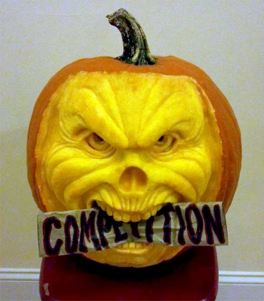 Crush The Competition from the 2012 this old house Pumpkin-Carving Contest Winners gallery
