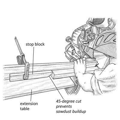 how to cut balusters