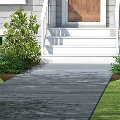 photoshop redo Perking up a Plain Cape Cod Walkway