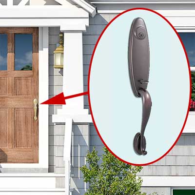 photoshop redo Door Handle for Perking up a Plain Cape Cod