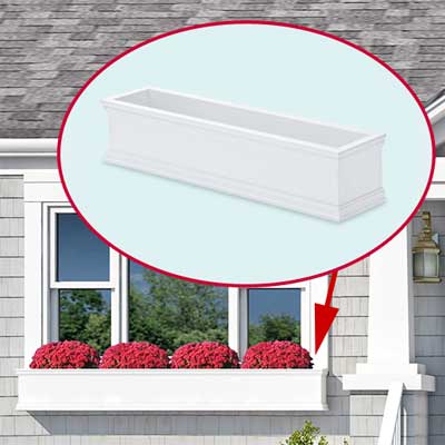 photoshop redo Window Box for Perking up a Plain Cape Cod