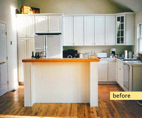 before of traditional kitchen remodel