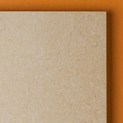 close up of high-end limestone floor tile edges from Stone Peak Ceramics
