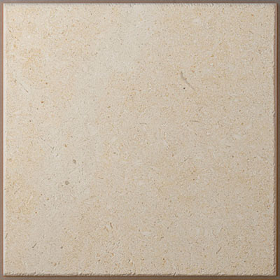 close up of budget limestone floor tile from Stone Tile Depot