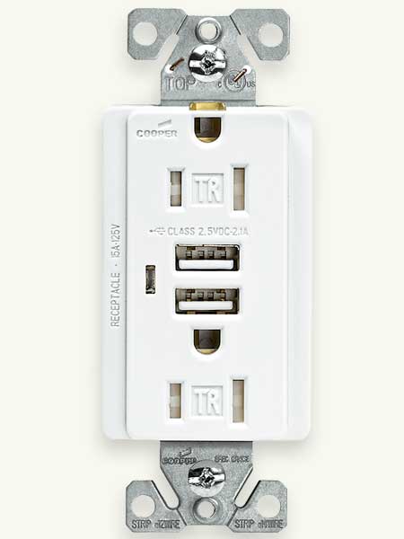 Top 100 Products 2012 tech usb charger with duplex receptacle