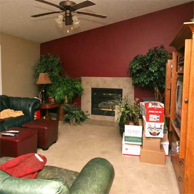 fireplace before