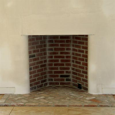 fireplace before