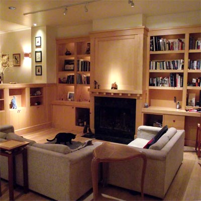 fireplace after