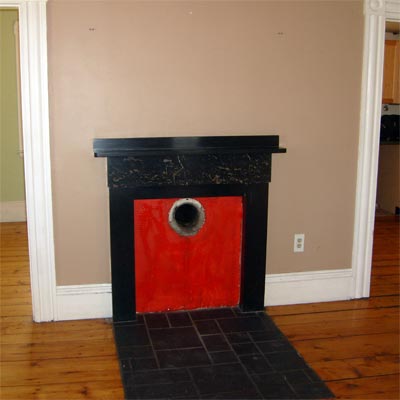 fireplace before