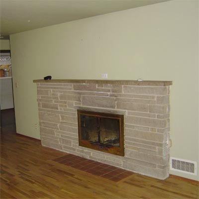 fireplace before