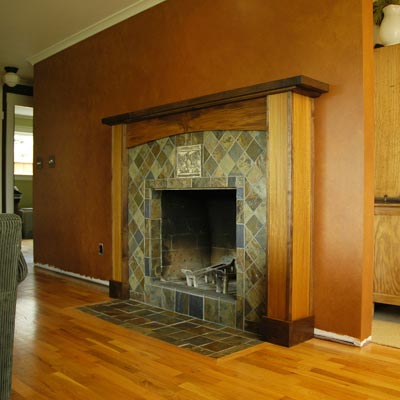 fireplace after