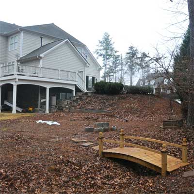 Backyard Pavilion: Before for the this old house reader remodel yard and garden winners 2012
