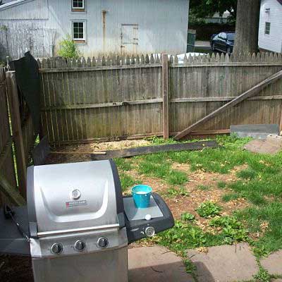 Raised-Bed Garden: Before for the this old house reader remodel yard and garden winners 2012