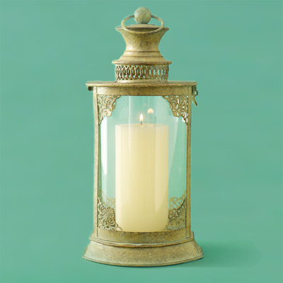 iron metal candle lantern