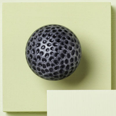 zinc cabinet knob with hammered design