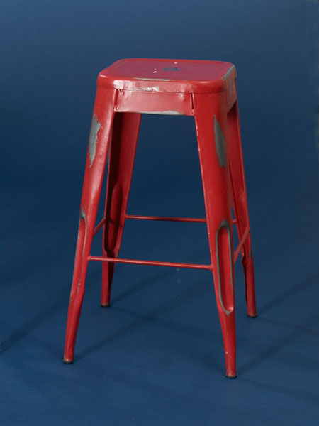 painted iron backless stool from this old house shopping