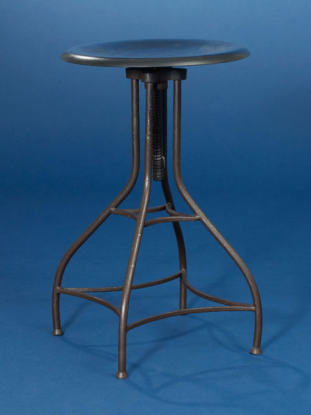 Iron backless stool from this old house shopping