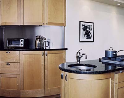 custom curved cabinets