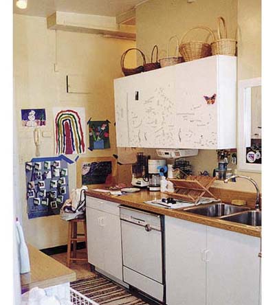 Before shot of New York City galley kitchen