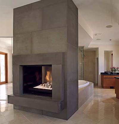 carved stone mantel