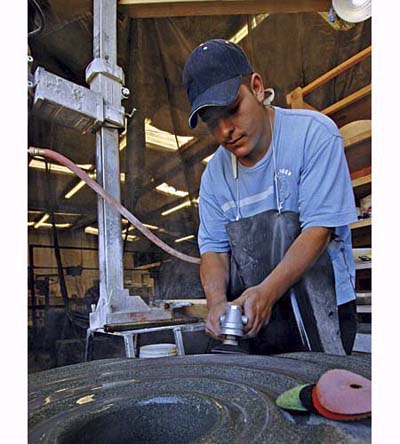 grinding stone fountains
