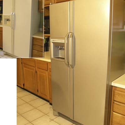 stainless steel fridge 