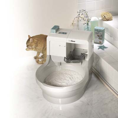 appliance to rinse away cat waste