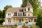 curb appeal boost on a budget yellow queen anne mansion