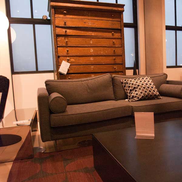 clearance section of store with imperfect furniture