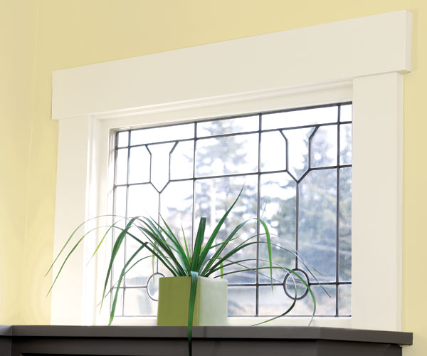 whole house remodel bungalow living room leaded-glass window