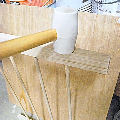 money saving blogger DIY project drying rack step 1