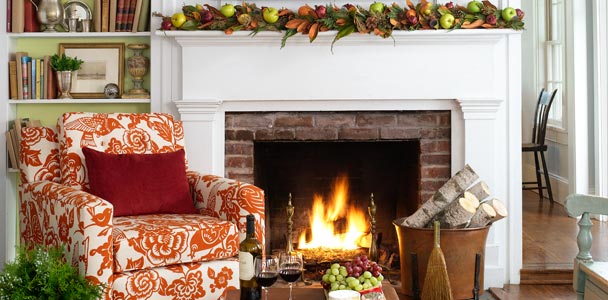 create a Colorful Holiday Hearth