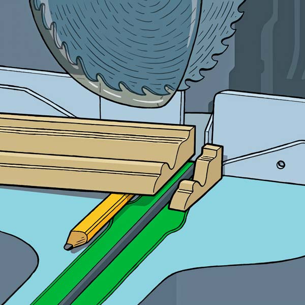 Using Your  Sliding Compound Miter Saw to make a back bevel