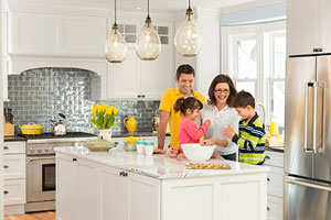Belmont Victorian house project kitchen with the Bicer family