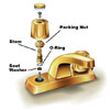 Gold faucet