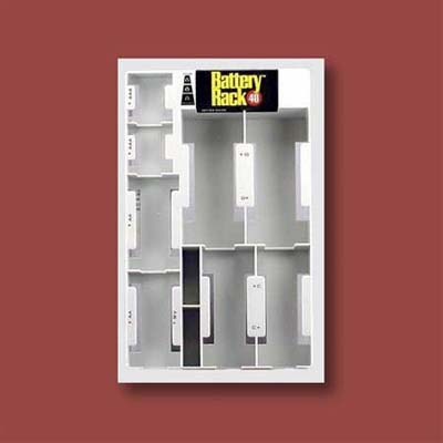 battery rack with tester