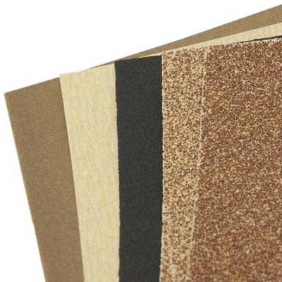 Sandpaper used to smooth edges to give the houses a real life look